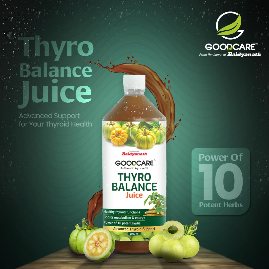 Goodcare Thyro Balance Juice-1000 Ml| Ayurvedic Thyroid Support| Better Metabolism| Balance Hormonal Changes| Natural Stress Reducer| With 10 Ayurvedic Ingredients For Immunity & Detox - Image 6 thumbnail