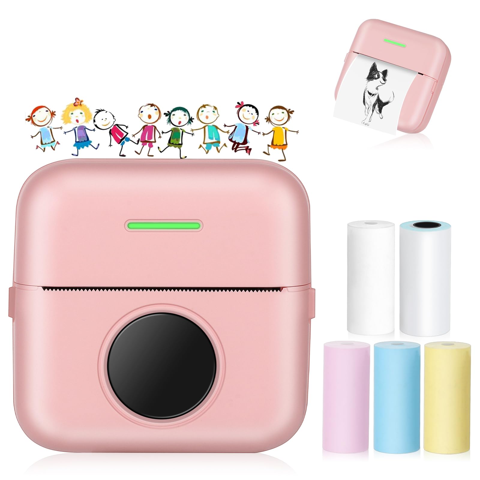 Amazon.co.jp: ミニポケットプリンター インクレスステッカーサーマル