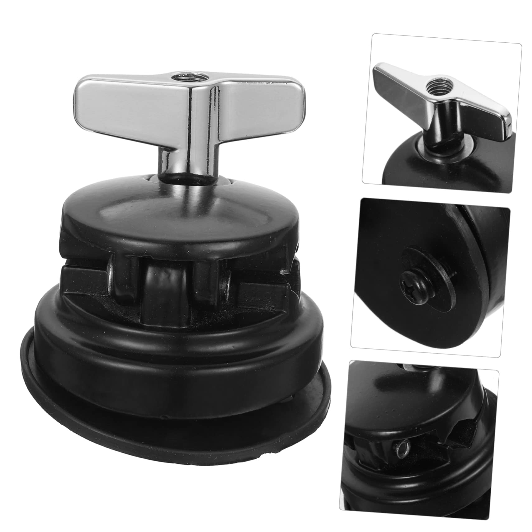 ifundom Drum Mount Bracket Floor Tom Leg Holder for Snare Drum Alloy Drum Set Base Easy Install Universal Fit Small Light Tom Stand Accessory