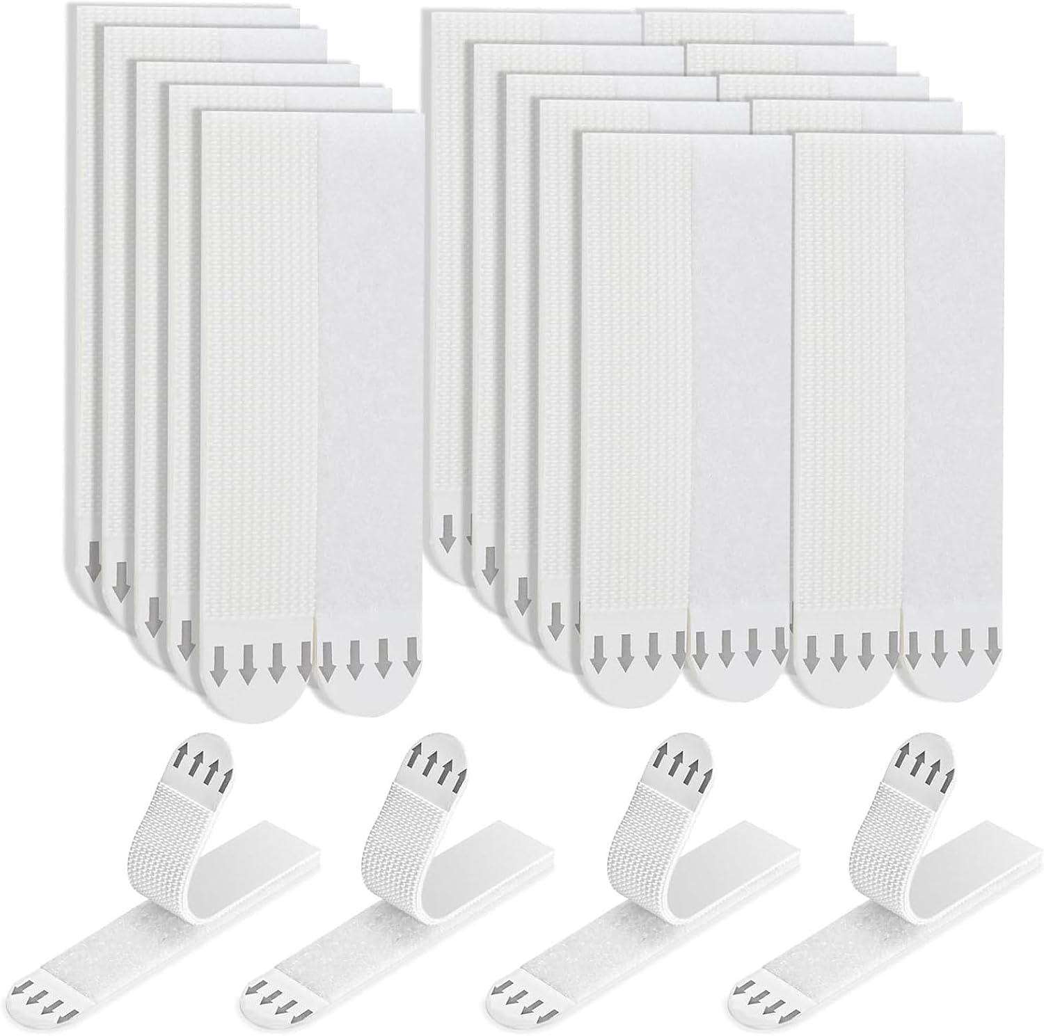Picture Hanging Strips Heavy Duty,Picture Canvas Hanger No Nails,Photo Frame Stickers for Wall,Hanging Picture Without Nail,Hook and Loop Mounting Tape. (19 x 92mm) (36-Pairs(72 Strips))