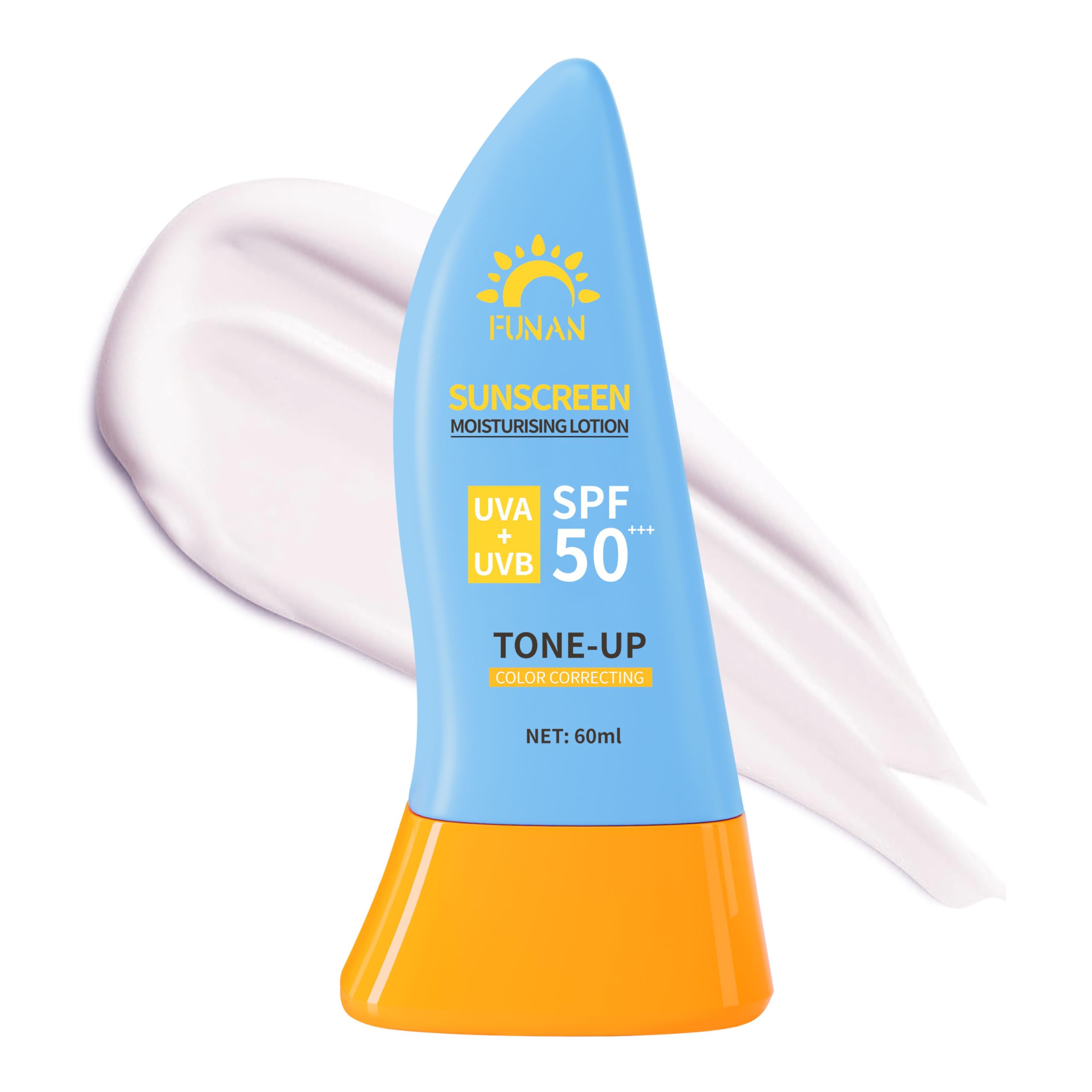 FUNAN Face Sunscreen SPF 50 Waterfull Tone-Up Sunscreen Serum Base lotion Color Correcting Oil Free Oxybenzone Free 2