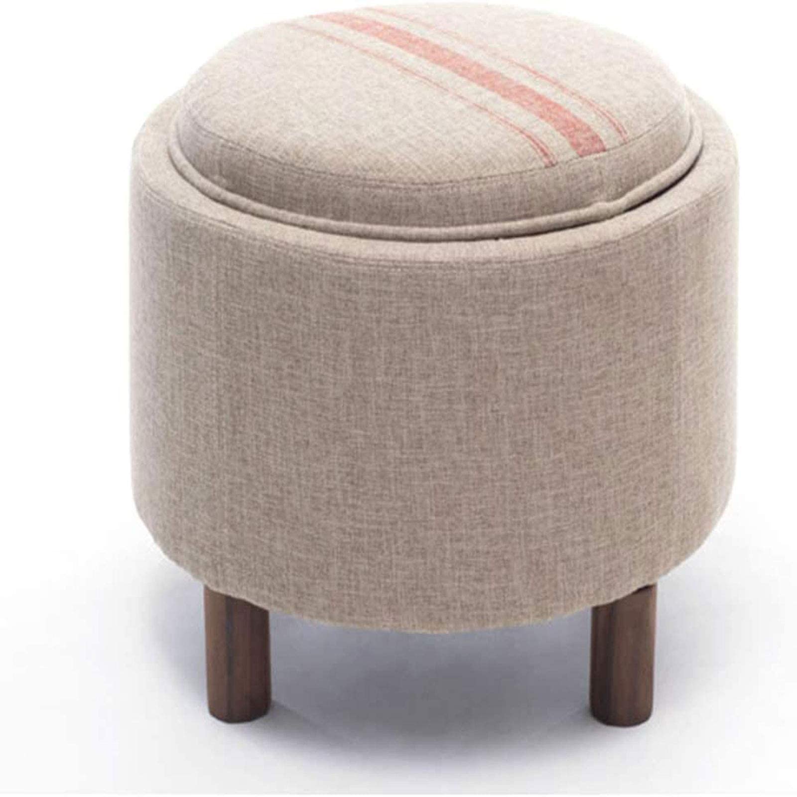 Repose-pieds et poufs tabourets multifonctions à rayures