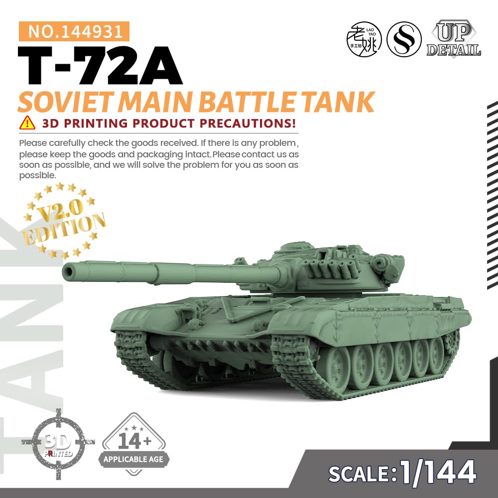 Amazon | LF144931 1/144 ミリタリーモデルソビエトT-72 A主力戦車