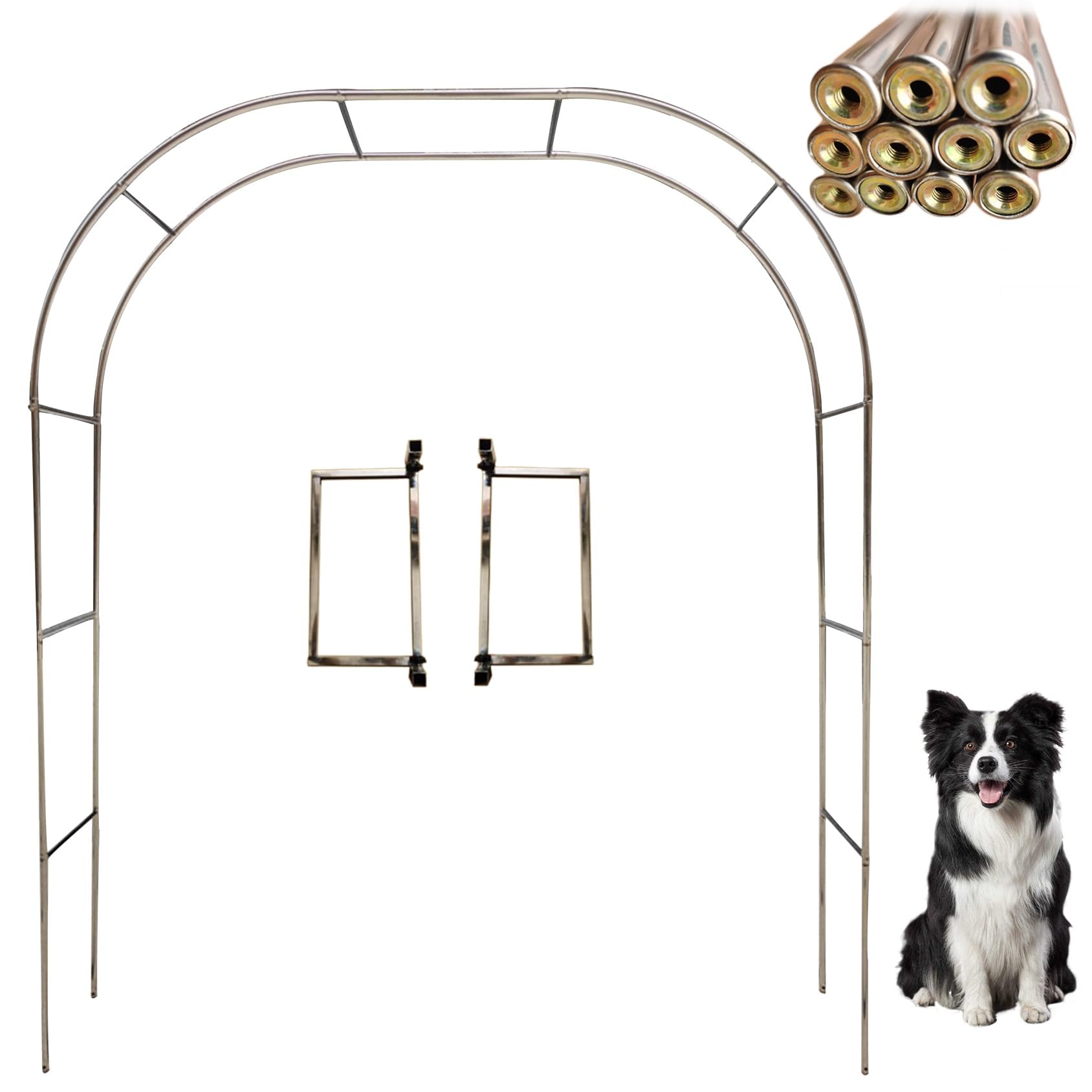 Arche de jardin grand format treillis pour roses et plantes grimpantes