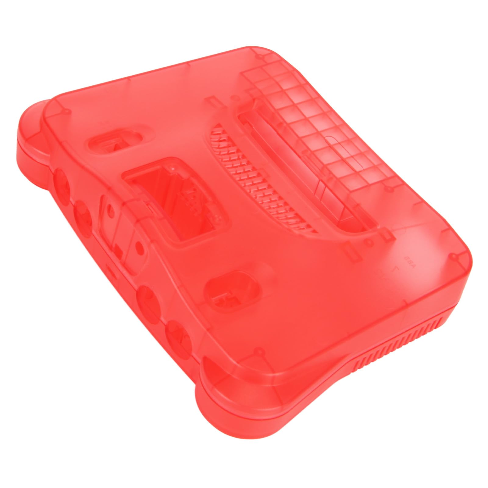 Xiuganpo Funda Protectora para Consola de Juegos Retro Translúcida N64 Carcasa Duradera a Prueba de Polvo para Consola de Videojuegos Retro Ideal para Jugadores Material ABS (Rojo claro translúcido)
