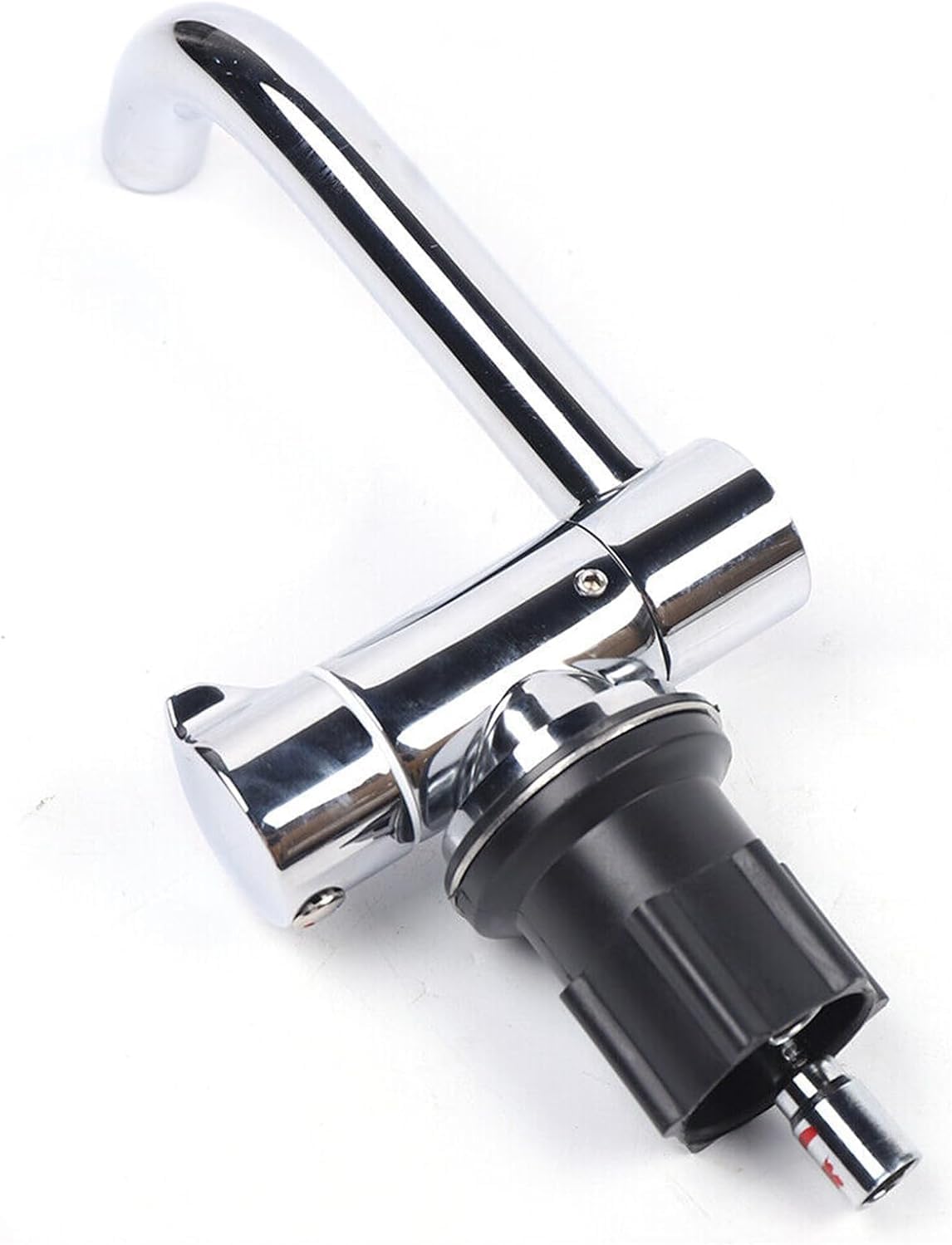 RV Sink Square Single Bowl Sink Stainless Steel Sink with Hot & Cold Faucet Multifunctional Hand Wash Basin for Bars Food,
