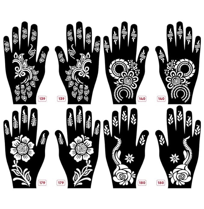 Apcute Mehndi stencils Latest Mehandi Design Stencils for Girls, womens