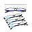 LUFF 4Pcs Anti-Blue-ray Reading Glasses Portable Ultra-Light Readers(2.25X)