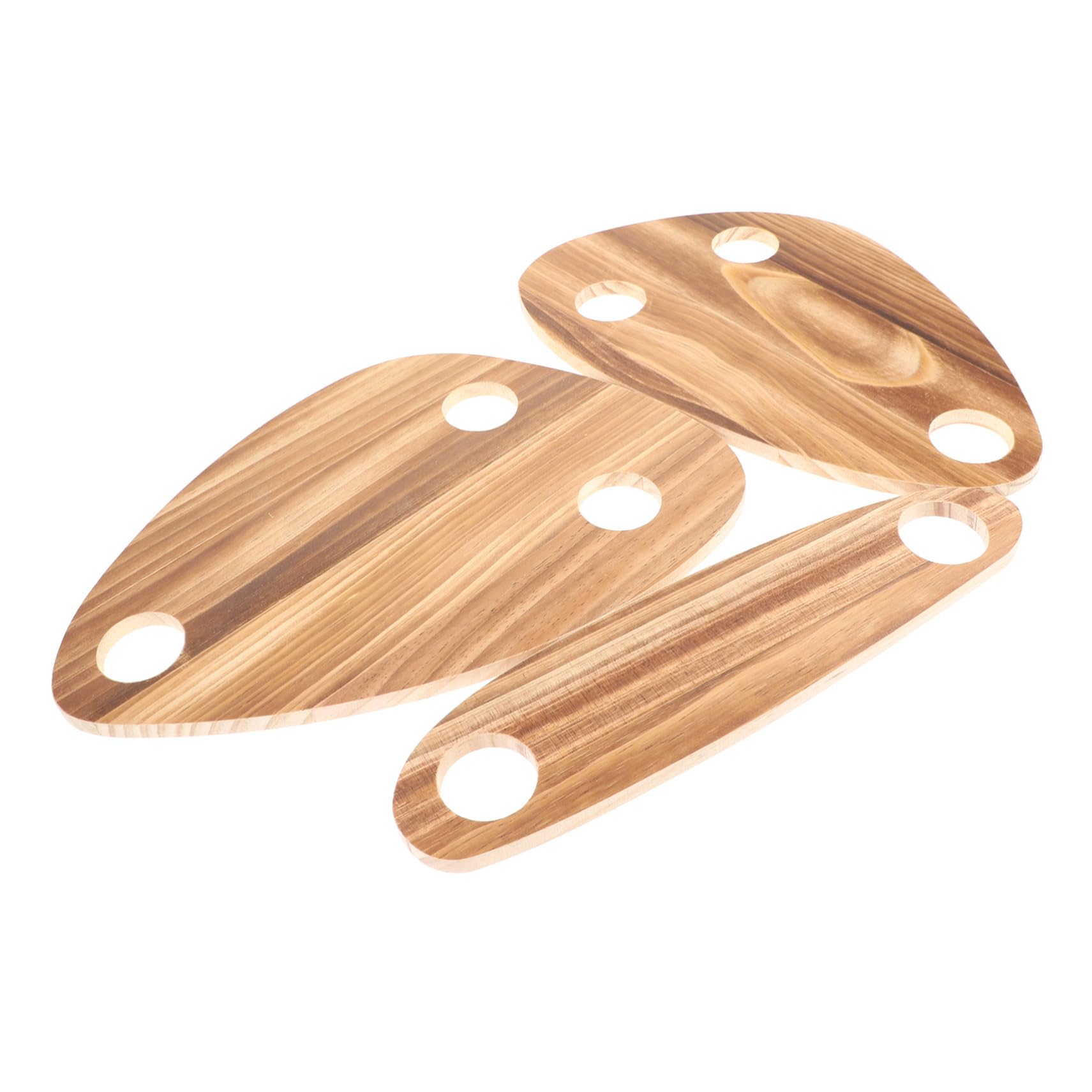 Plateaux de service en bois pour pique-nique et fête réussie