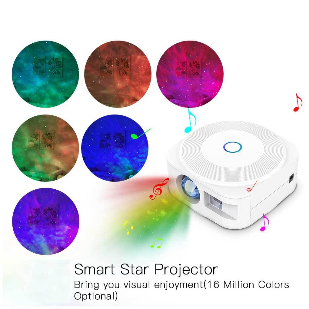 Tuya Smart Projector APP Control Starry Sky Night Light Vacaciones