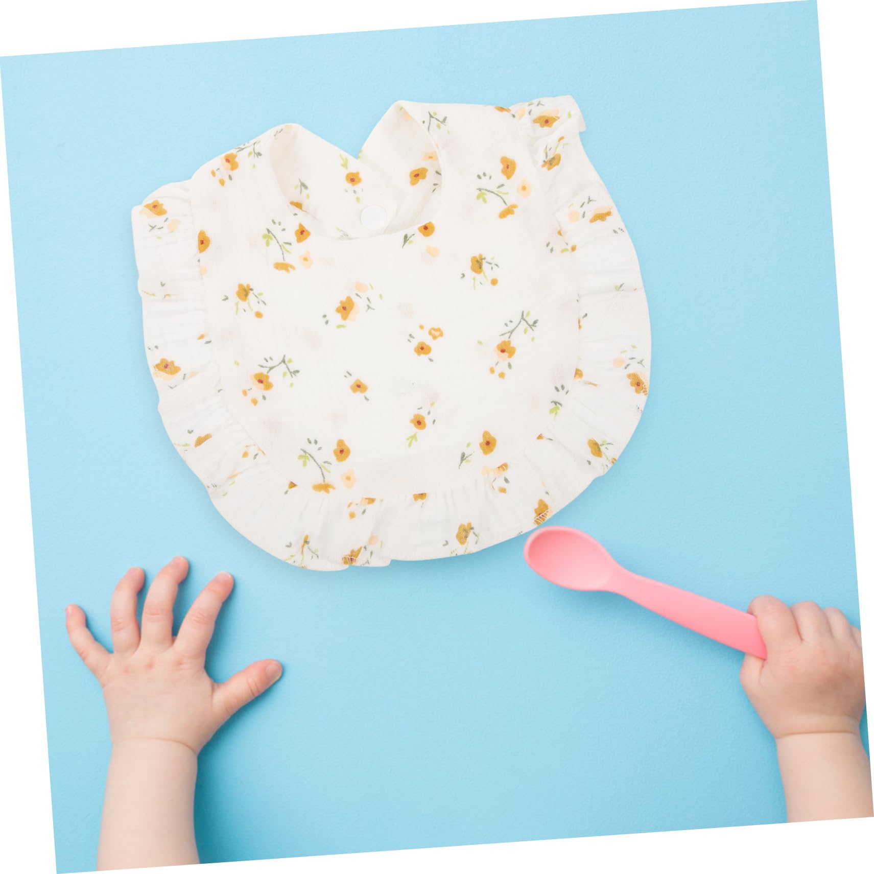 VICASKY 18stücke Teiliges Lätzchen Aus Baumwolle Wiederverwendbare Saugfähige Und Atmungsaktive Bibs Mit Rüschendesign Für Junge Mädchen Beim Und Zahnen Hautfreundlich Und Praktisch