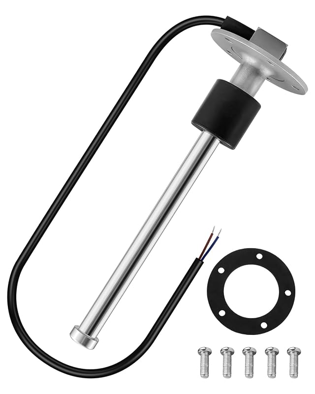 Sensor de nível de combustível HZSIFU 0–90 ohms em aço inoxidável – 216 mm