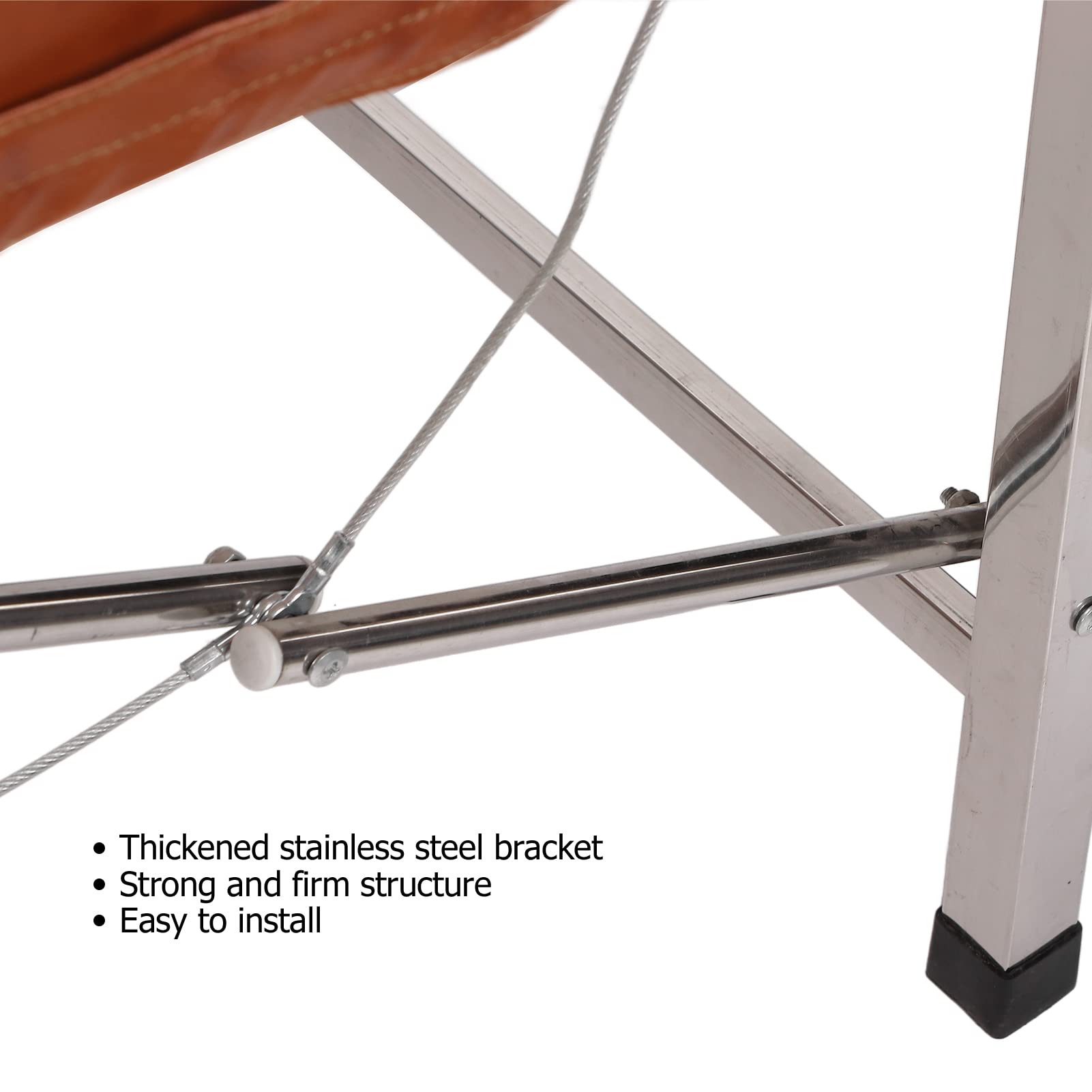 Tavolo Pieghevole Acciaio Inox Letto Spa Marrone Chiaro