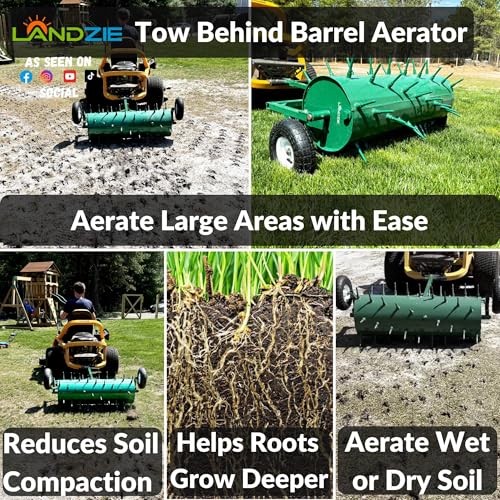 Image of Landzie - Tow Behind Lawn Aerator, Spike Roller Aerator