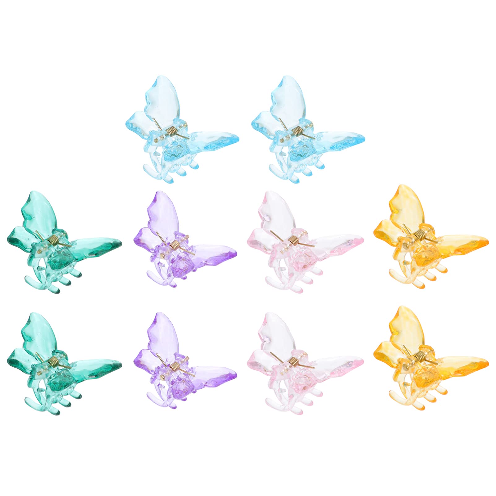 Lurrose 10Pcs Small Butterfly Hair Claw Clip Mini Butterfly Hair Clips Tiny Claw Clips Small Claw Clips Hair Accessories for Girls Women Kids