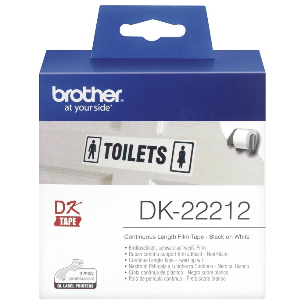 Brother DK-22211 - Etiquetas, Color: Blanco, Ancho 29 mm