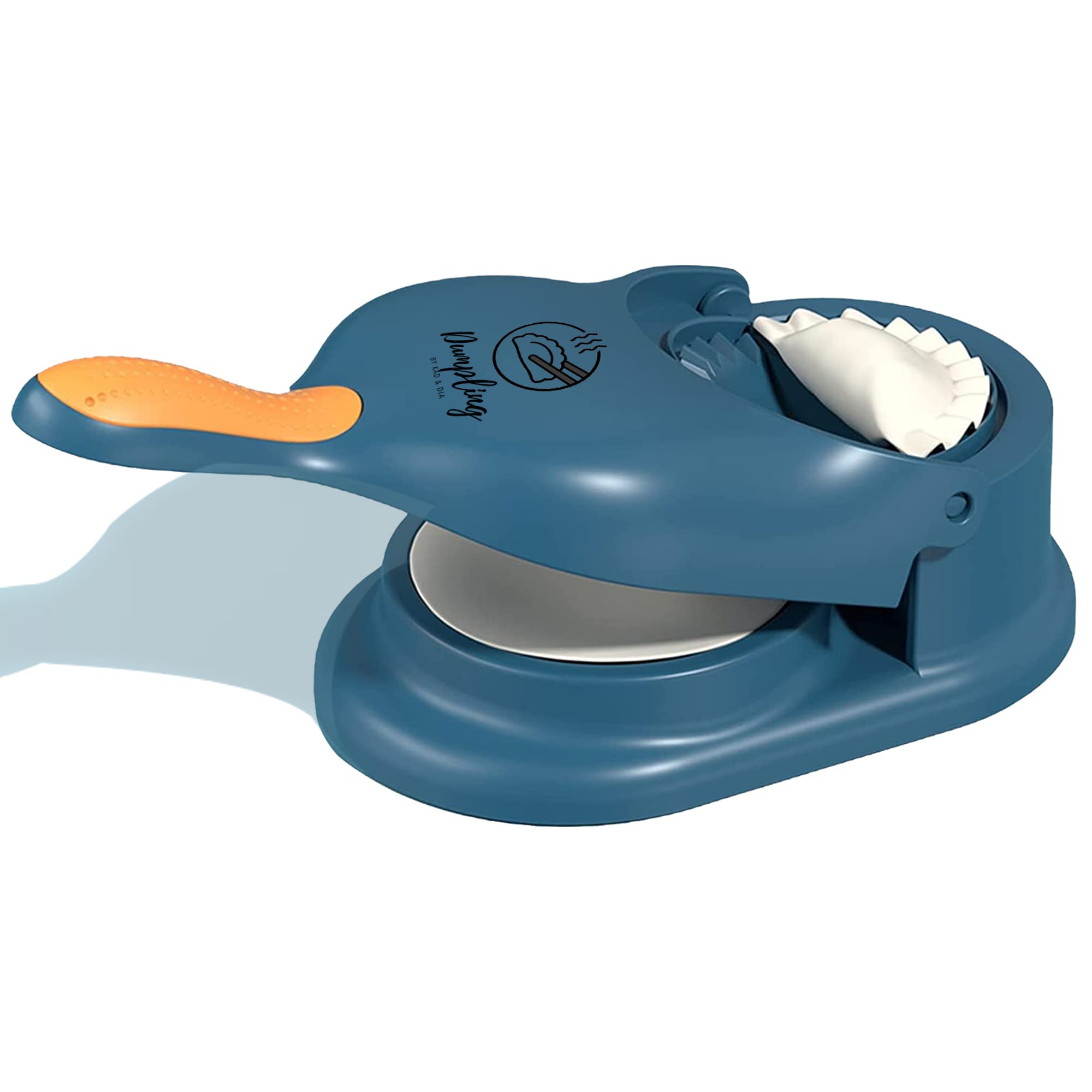 KAD&DIA Dumpling Maker Machine, Dumpling Press, 2 in 1 Dumpling Maker, Perogies Press Maker, Kitchen Dumpling Making Tool, Empanada Maker, Press, Safety ABS Material (BLUE)