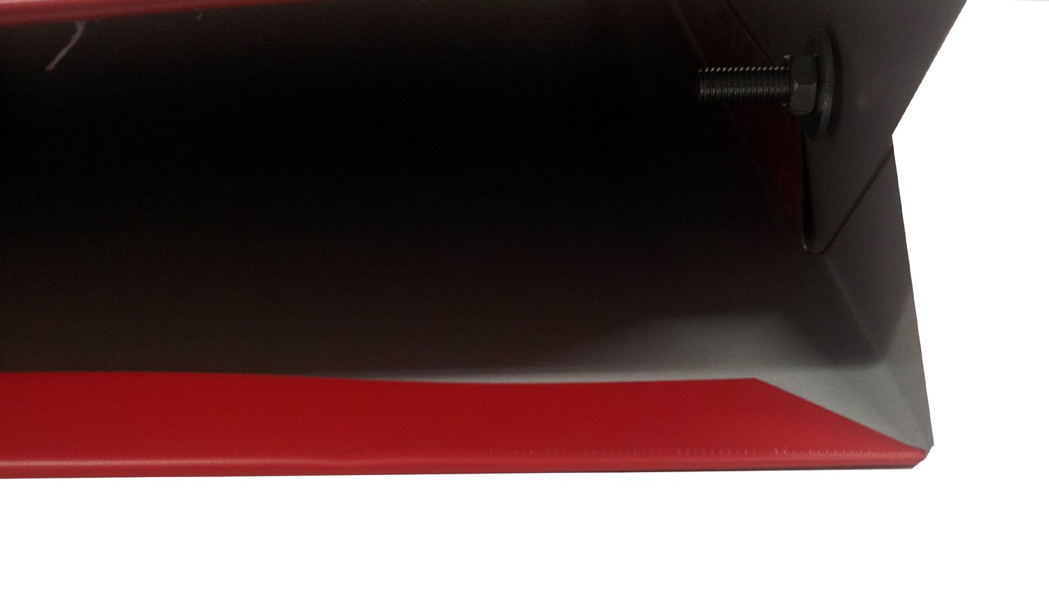 Homcom Tableau, panneau Trottoir, planche STOP CHEVALET, affichage, Support, métal RED