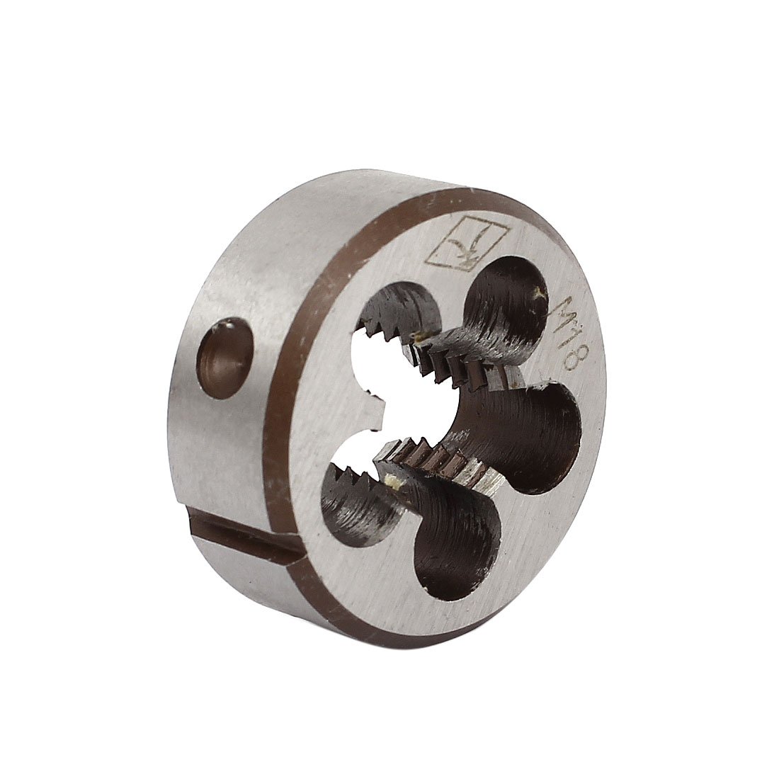 Aexit M18 x Dies 2.5mm 45mm OD Adjustable NPT Pipe Taper Round Split Threading Hex Threading Dies Thread Die