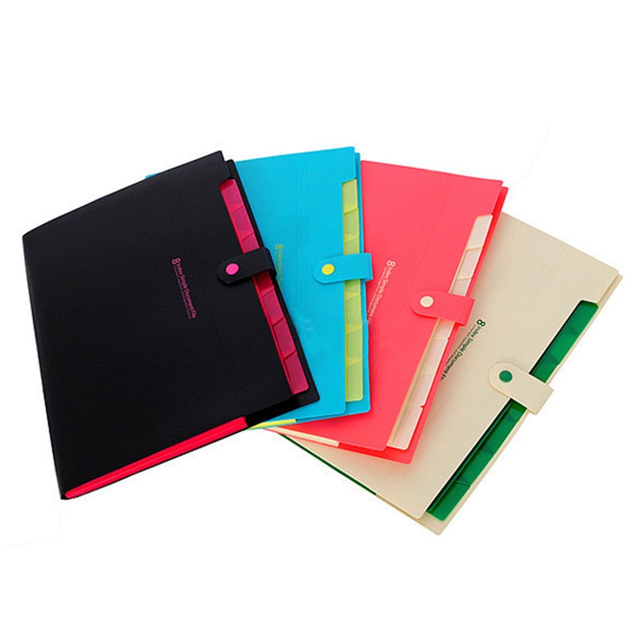 Pockets A4 Paper File Folder Holder 8 Layers Accordion Style Design, Simple And Practical Ideal For Office, Home, School Outdoor Usage