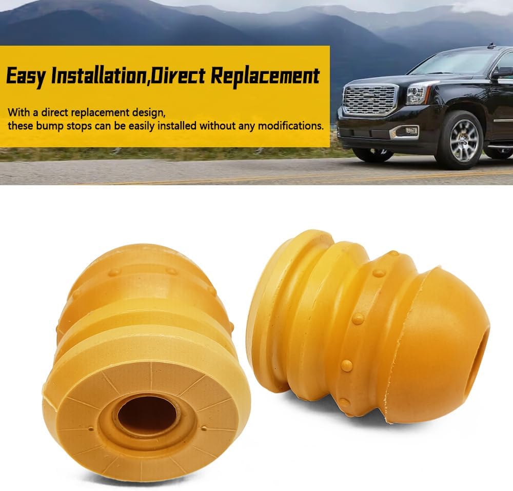Rear Bump Stop Fit for Chevy Tahoe Suburban Avalanche Cadillac Escalade GMC Yukon, Rear Suspension Jounce Bumper Replace 15200997 15115208, Spring Jounce Bumper Kit 2pcs