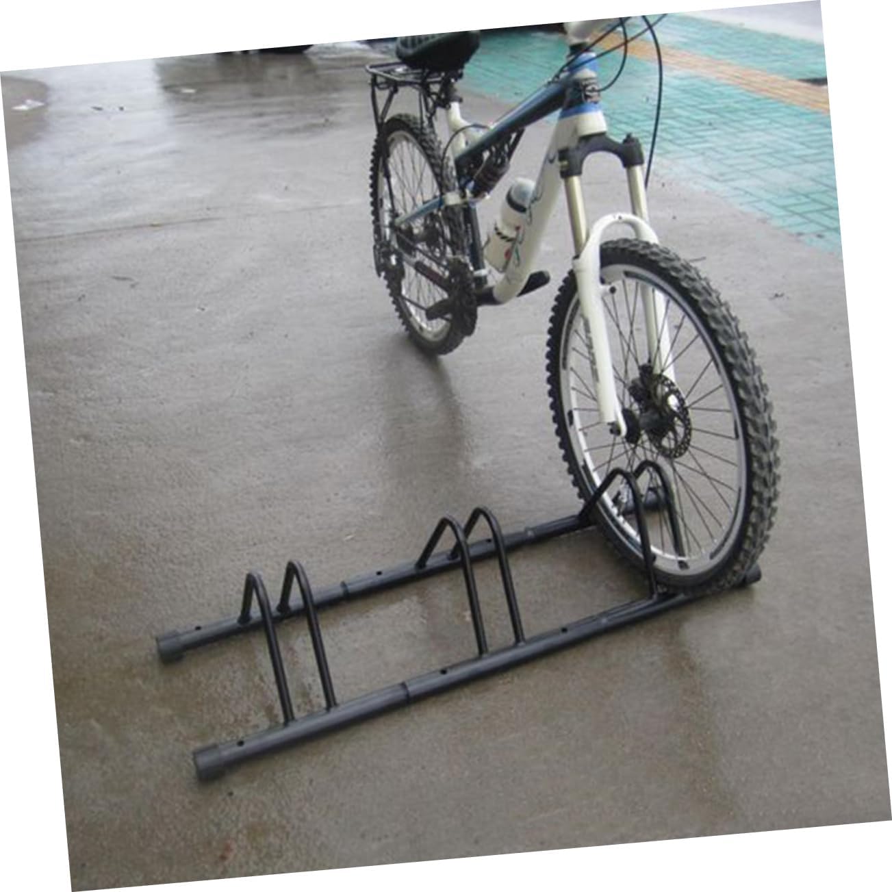 VICASKY Bicycle Parking Rack Stand Multi-Use Bike Storage Bracket Waterproof Steel Bike Floor Parking Rack for