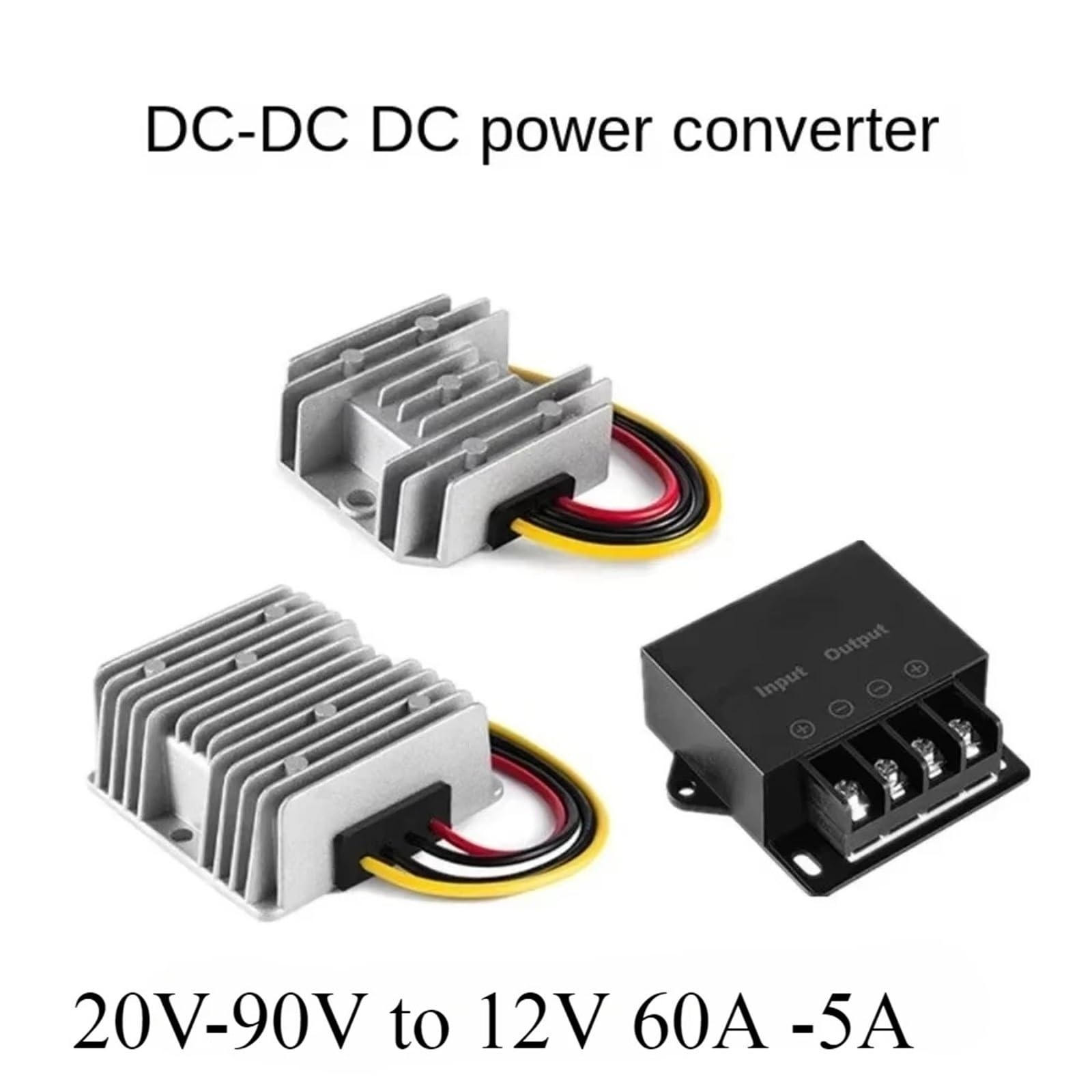 Regolatore 48V 60V 72V a 12V 5A 60A 50A 40A 30A 20A 15A 10A Convertitore DC DC Step Down Riduttore di Tensione(20V-90V to 12V 10A)