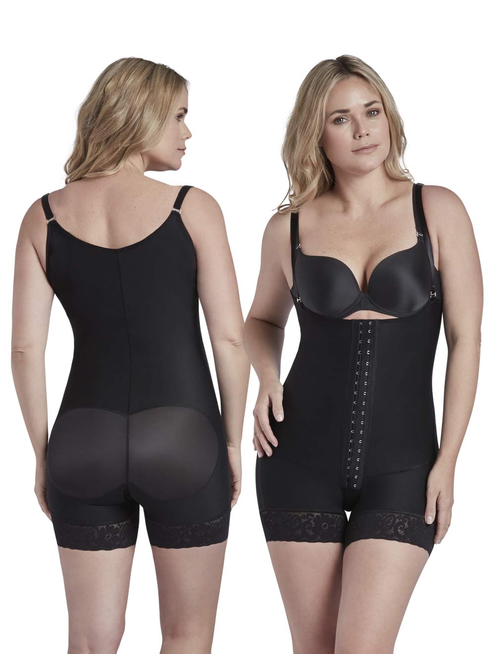 CURVEEZ Shapewear Tummy Control Fajas Colombianas High Compression Body Shaper for Women Butt Lifter Thigh Slimmer