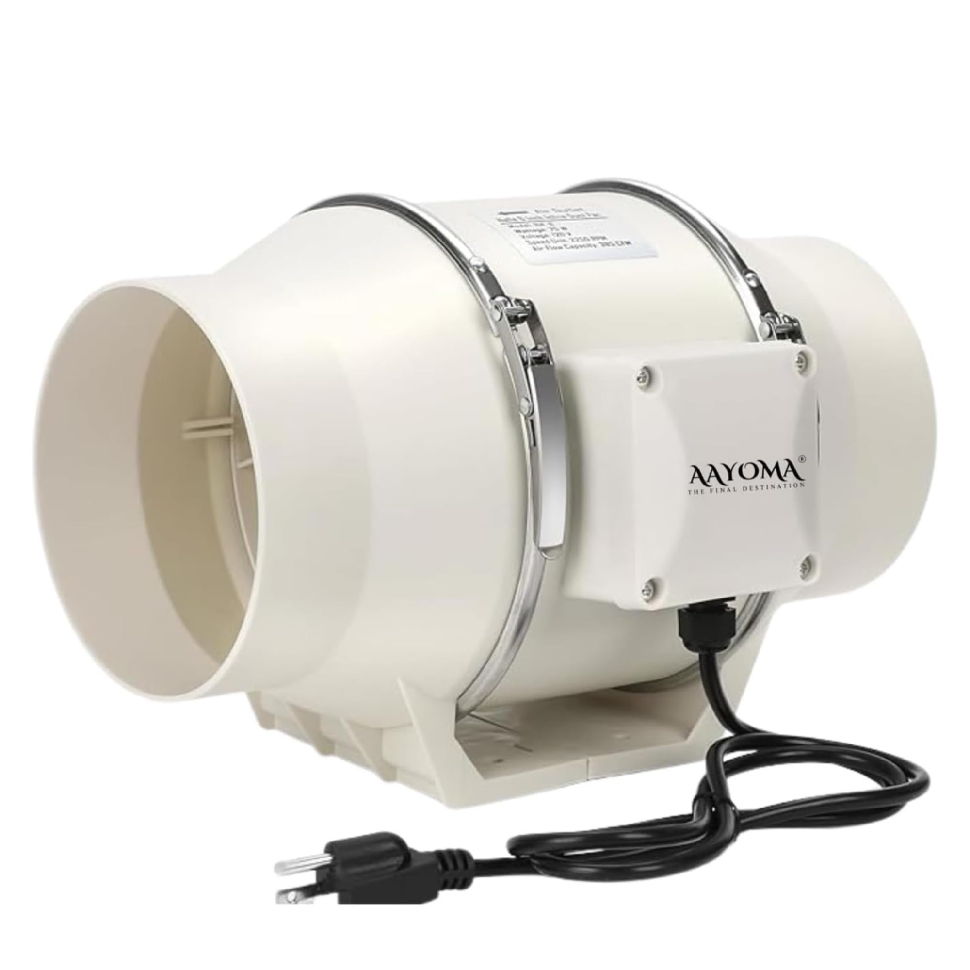 Inline Duct Fan 4 Inch | 40W Quiet Ventilation Extractor | 2600 RPM | 540 m³/h Airflow | 34 dB Silent Exhaust Fan for Grow Tent, Kitchen, Bathroom & Hydroponics - With Copper Motor-image-11