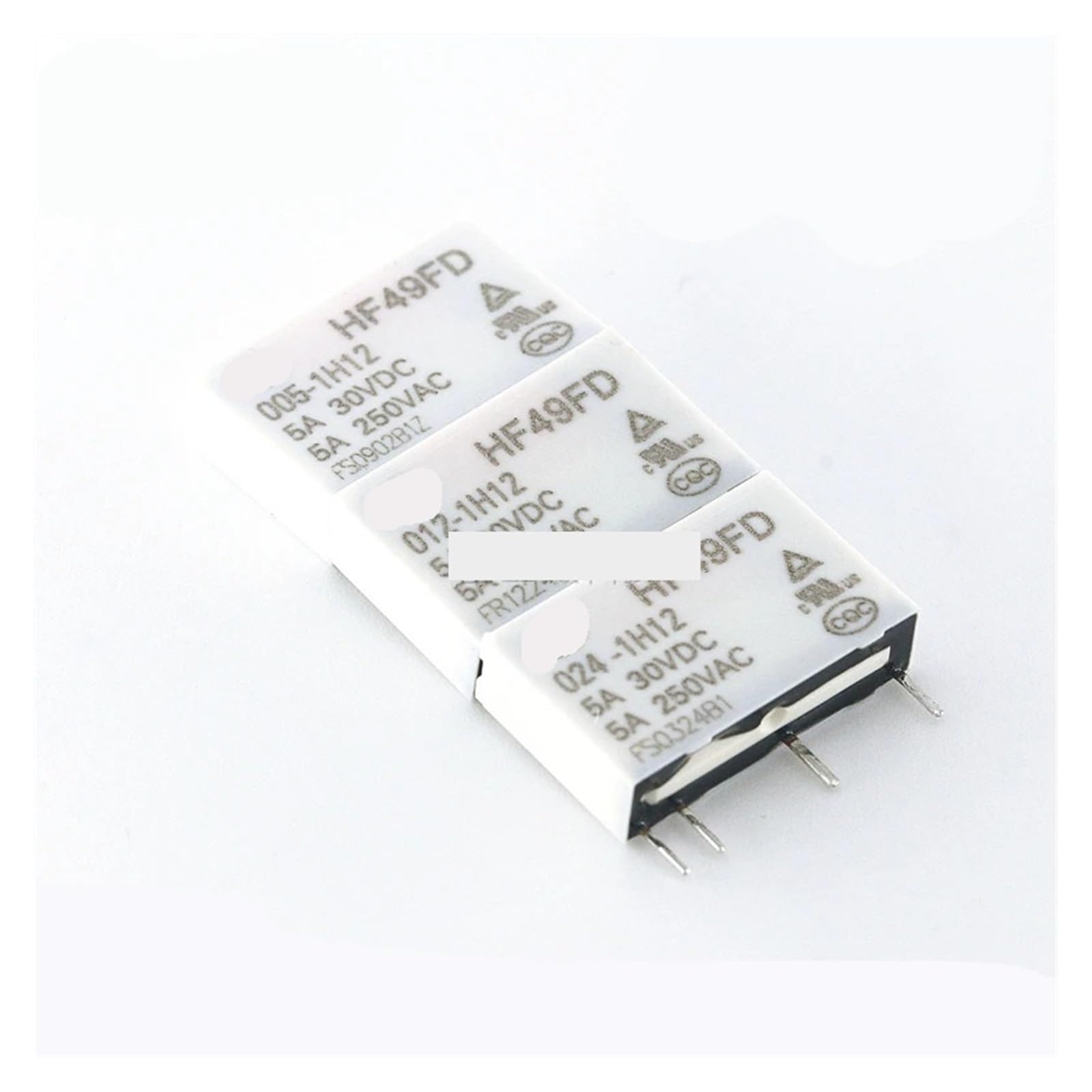 POWTAXBJGD 20PCS/lot Relay HF49FD-005 012 024-1H11 1H12 4PIN 5A(HF49FD-005-1H11)