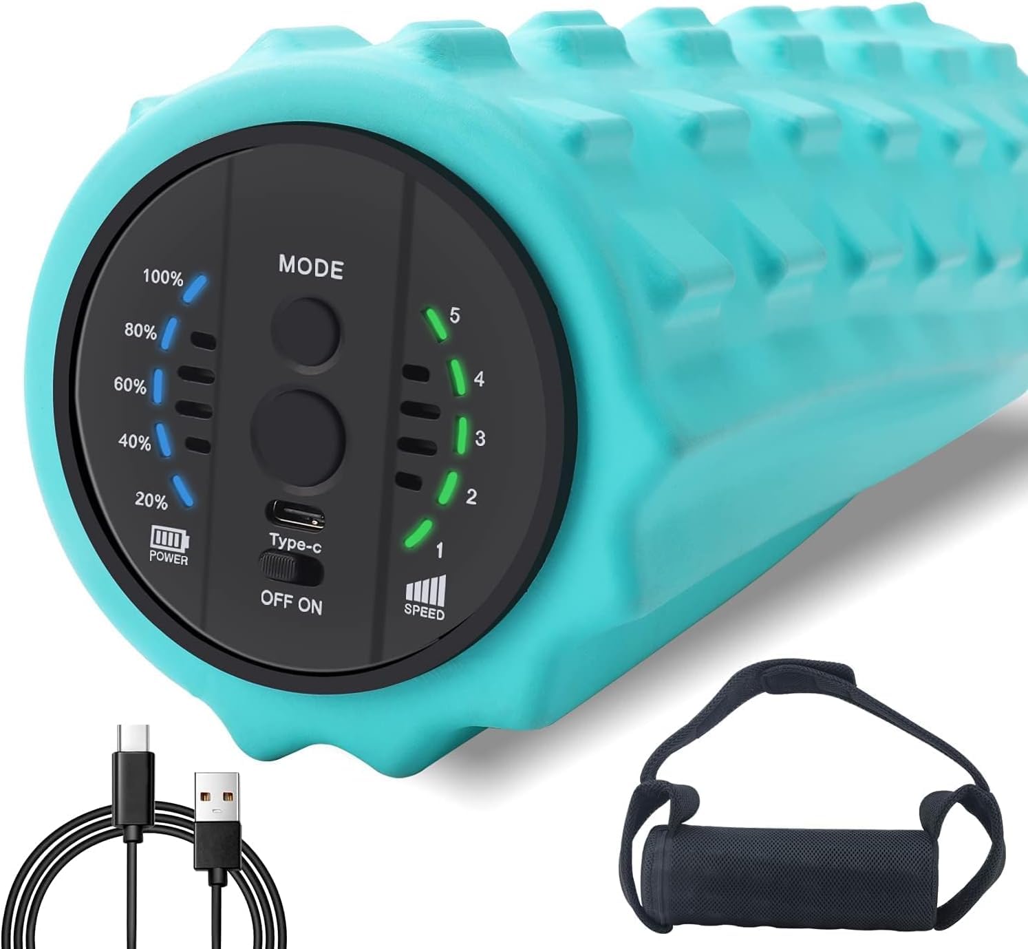 COOBST 振動フォームローラー 電動フォームローラー 5段階強度切替 充電式 バッテリー内蔵 高耐久 EVAソリッドコア フィットネス ヨガ ス Amazon | COOBST 振動フォームローラー 電動フォームローラー 5段階