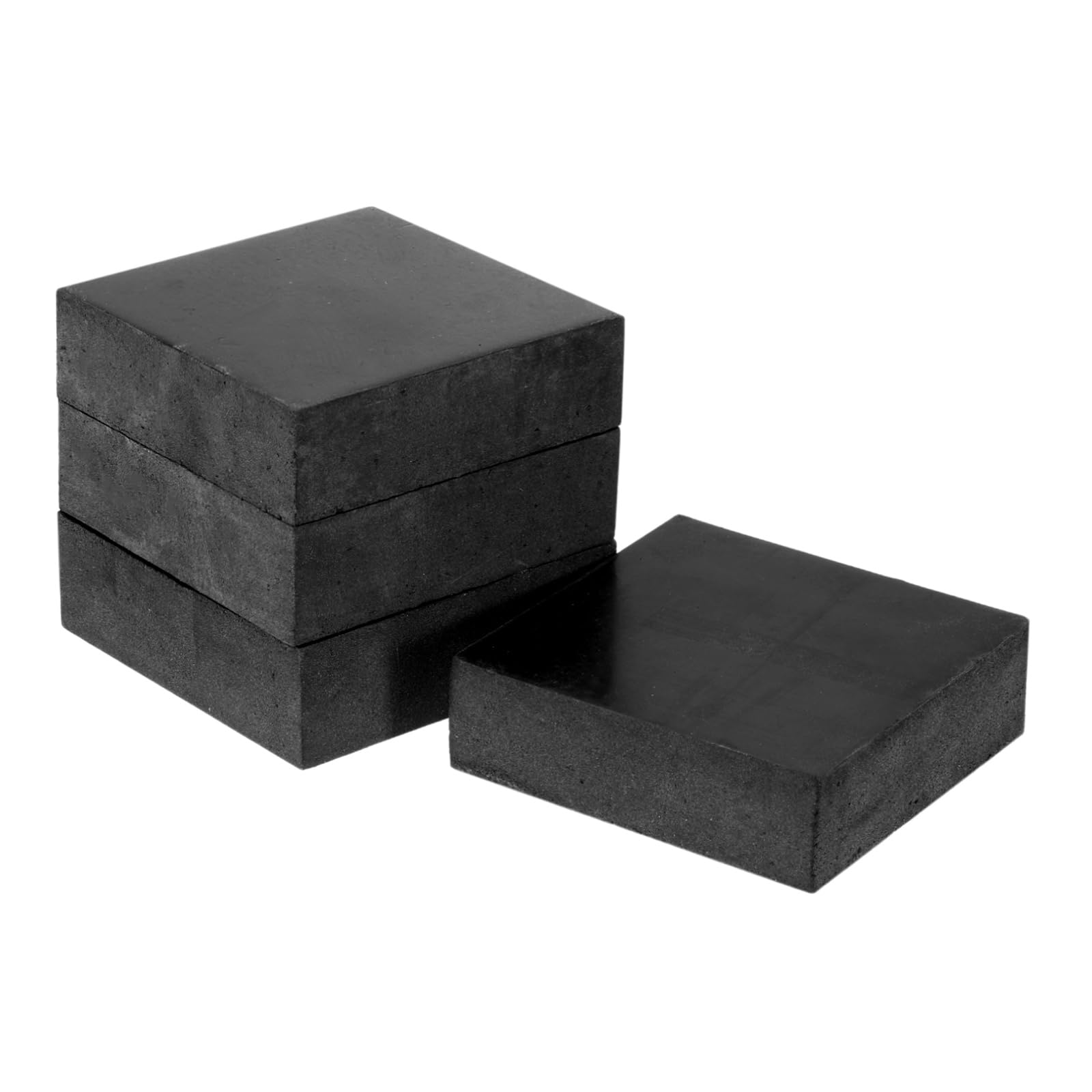 M METERXITY 4-Pack AlmohadillasAnti-Vibración De Goma 3.9" Cuadradas Antideslizantes Para Aislamiento De Vibración AlmohadillasAnti-Ruido Absorción De Impactos Para