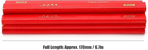 Miniatura 3 de Fafeicy Lápices de carpintero, 10 lápices de carpintero, lápices de carpintero, lápices octogonales de madera plana de 6.693 in, lápices de