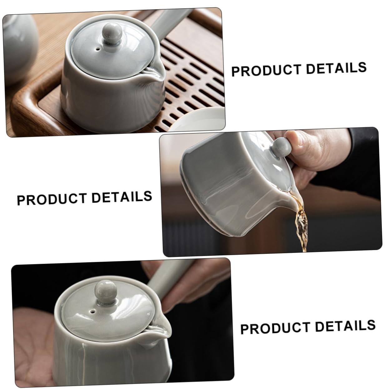 IMIKEYA Tetera Pequeña de Cerámica Estilo Japonés, Diseño Ergonómico y Elegante para Uso en Oficina o Cocina