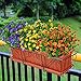TEMCHY Artificial Flowers, Fake Outdoor UV Resistant Boxwood Shrubs Faux Plastic Greenery Plants for Outside Hanging Planter Patio Yard Wedding Indoor Home Kitchen Farmhouse Decor(Orange Red)