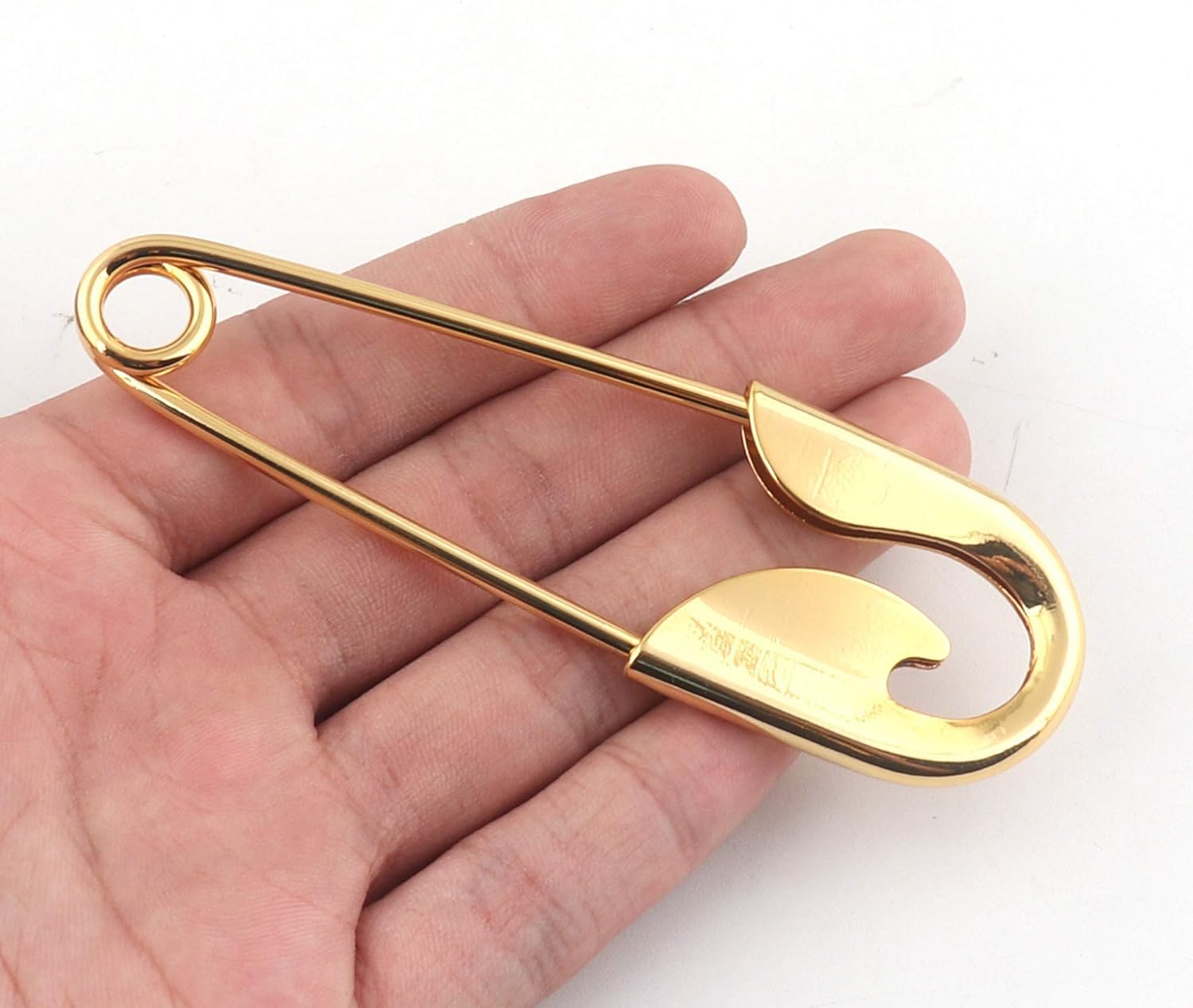 agrafka, 5/10/20 szt. 100 mm złote szpilki bezpieczeństwa DIY narzędzia do szycia akcesoria duże metalowe szpilki zapięcia(10pcs 100mm)