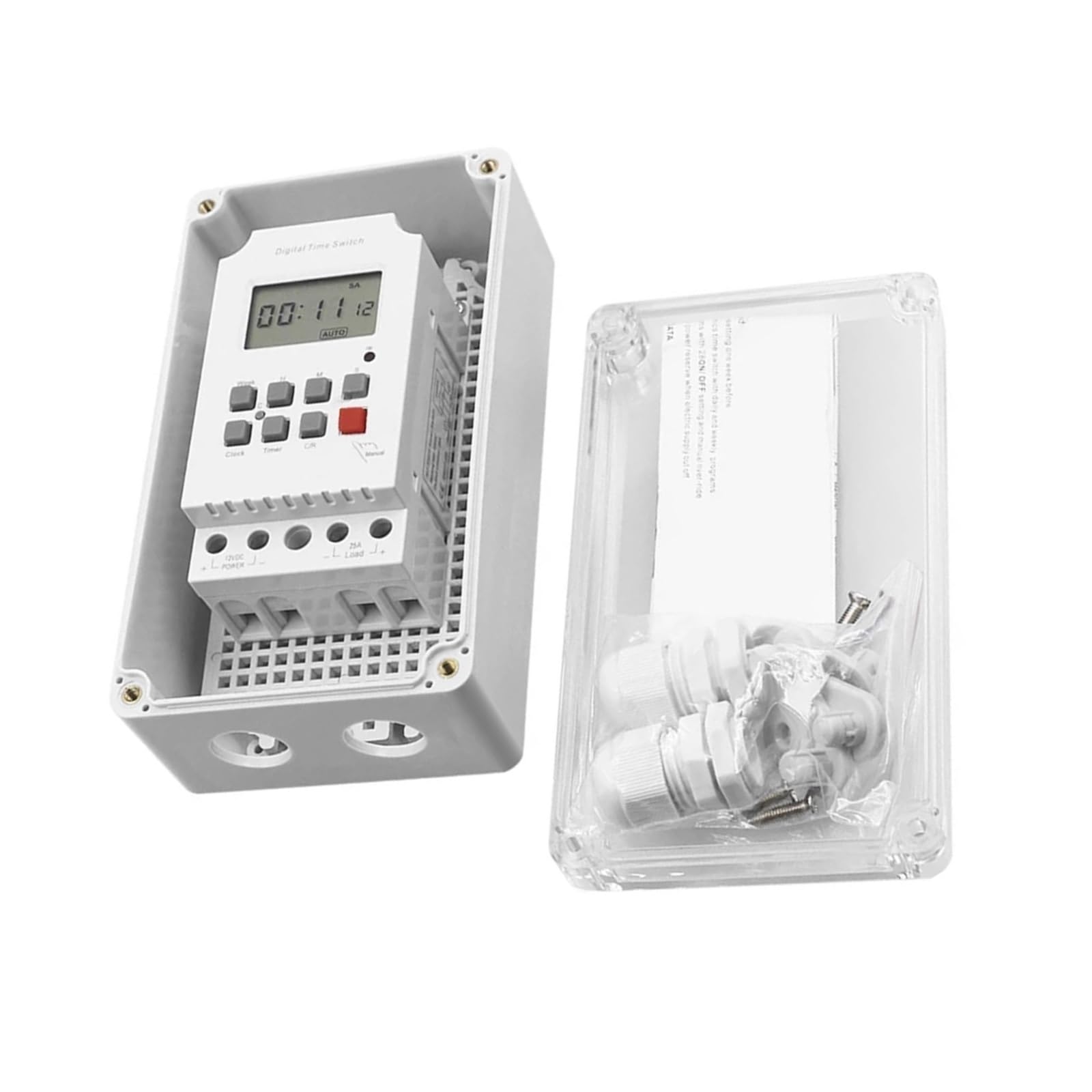 Timer Digitale 220VAC 30A con Scatola Impermeabile, for Interruttore Timer Digitale Esterno