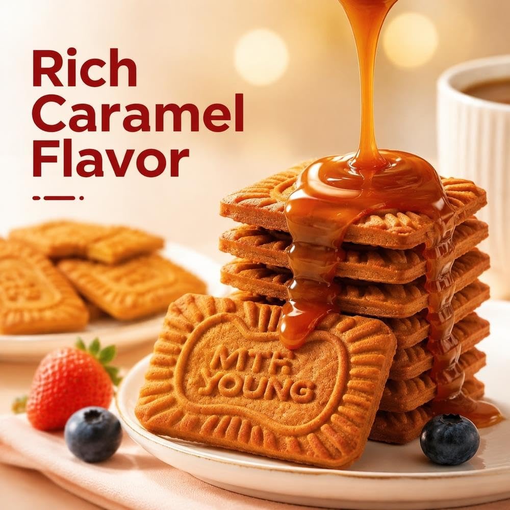 Biscotti al caramello Snack croccante da 520 g