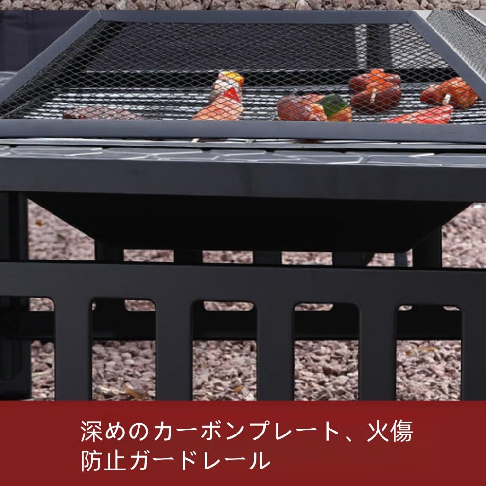 ファイヤーピット 焚き火台 テーブル 囲炉裏テーブル バーベキュー 焼肉 BBQ ファイヤーピット 焚き火台 テーブル 囲炉裏テーブル