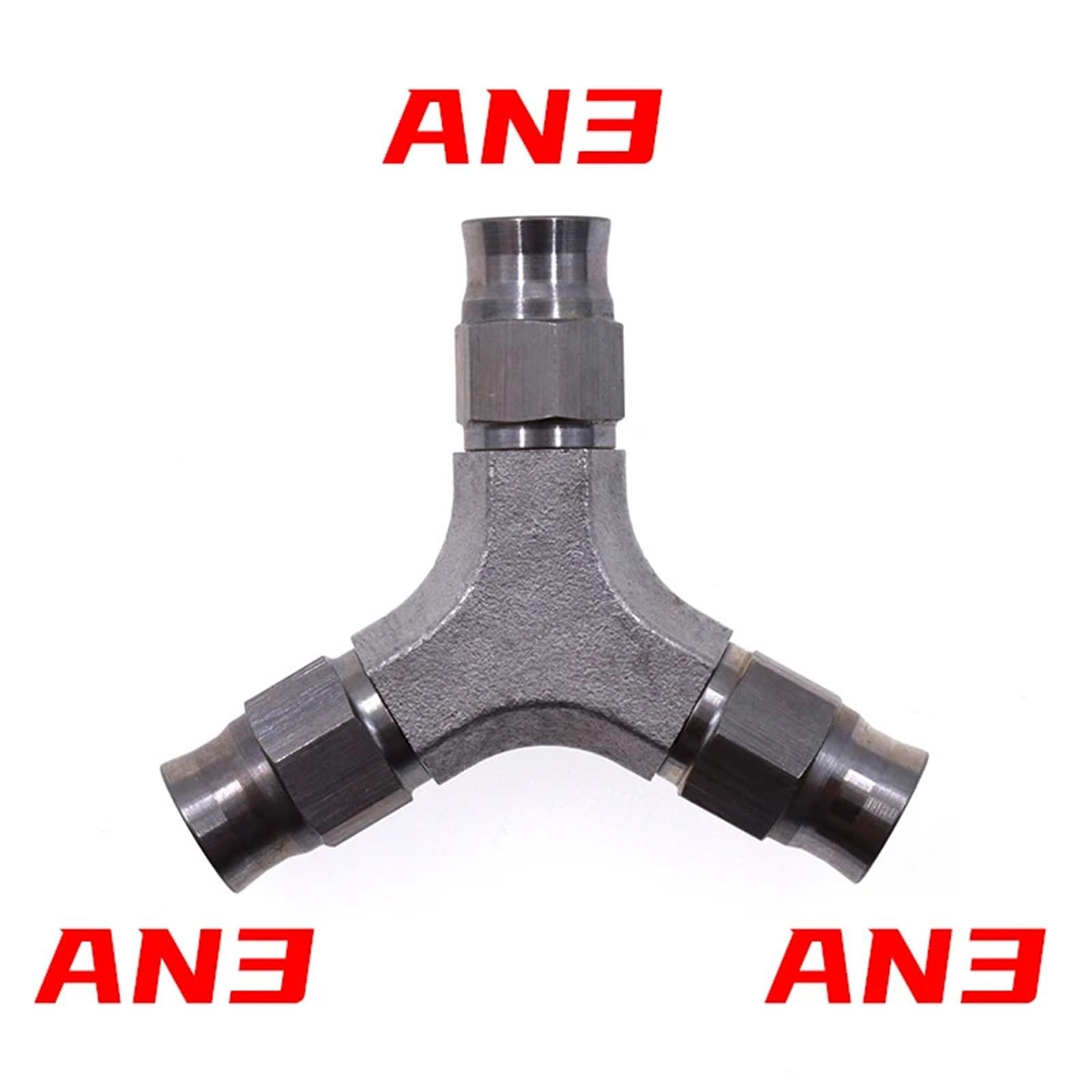 Uniwersalny adapter do węża hamulcowego hydraulicznego silnika ze stali nierdzewnej typu AN3 do złącza samochodowego i motocyklowego przewód hamulcowy(WHITE)