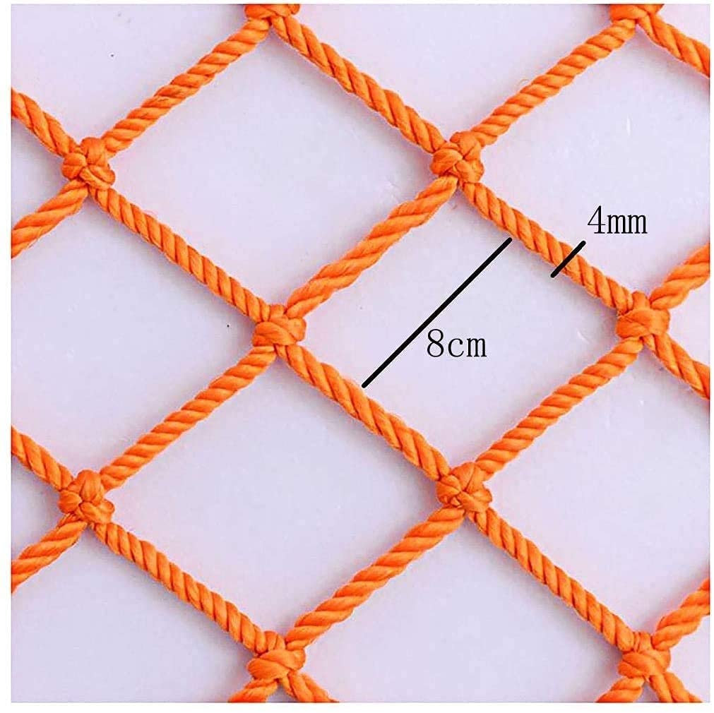 Rete di sicurezza per parchi giochi all'aperto, rete in corda di nylon resistente per bambini e animali domestici, barriera protettiva per decorazione ringhiera e supporto per piante