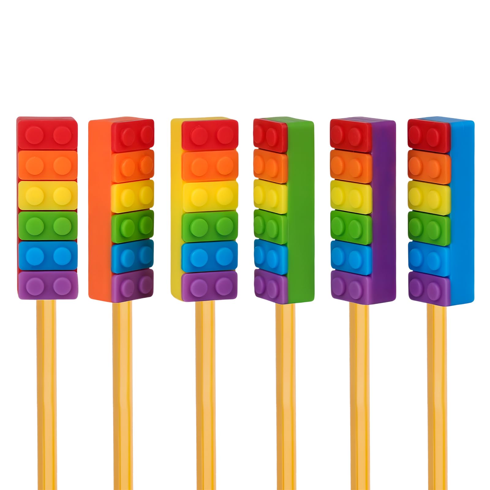 Capuchons à Mâcher Pour Crayons - 3 Pièces En Silicone, Apaisants Sensoriels Pour Enfants, Ados, TDAH