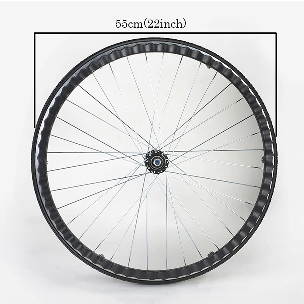 22x1 3/8 Ręczne Tylne Koła Wózka Inwalidzkiego,2 Kawałki Czarny Antypoślizgowe Gumowe Koła z Aluminiową Obręczą,do Wielu Standardowych Wózków Inwalidzkich