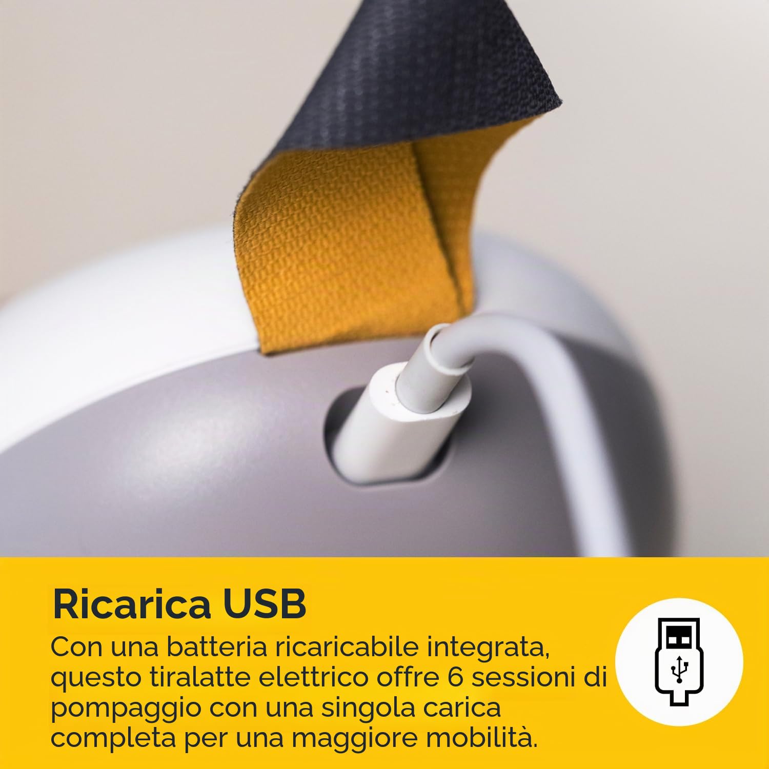 Medela Solo Tiralatte Elettrico Singolo, Silenzioso, Ricaricabile con USB, con Coppa PersonalFit Flex e Tecnologia Medela 2-Phase Expression