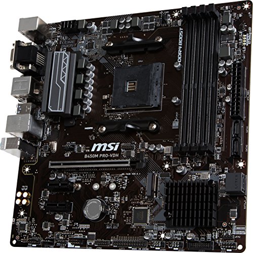 MSI B450M PRO-VDH Micro ATX AM4 Motherboard (B450M PRO-VDH