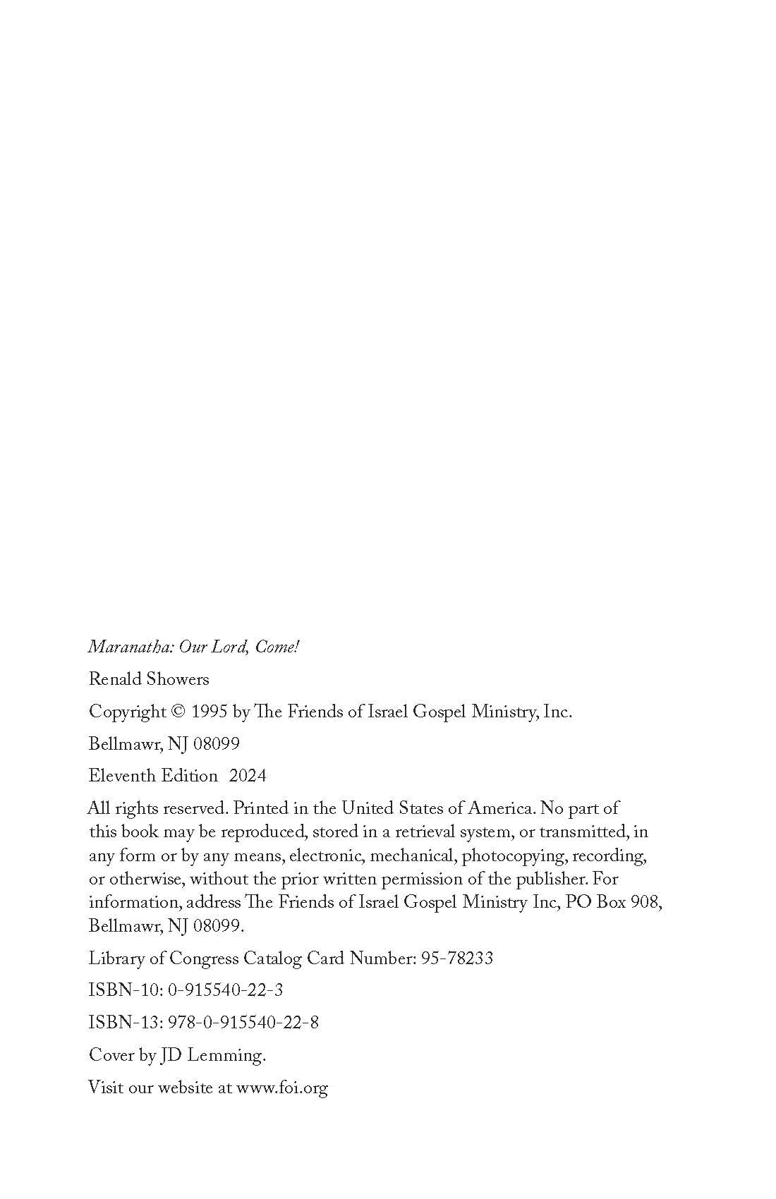 Maranatha -- Our Lord, Come!: A Definitive Study of the Rapture of the Church - Image 3