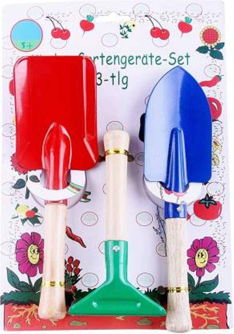 KASBA Kid's Garden Tools Set of 3 Pieces, Garden Tools, Kid's Development Toys, Physical & Mental Growth Toy, Kid's Gard