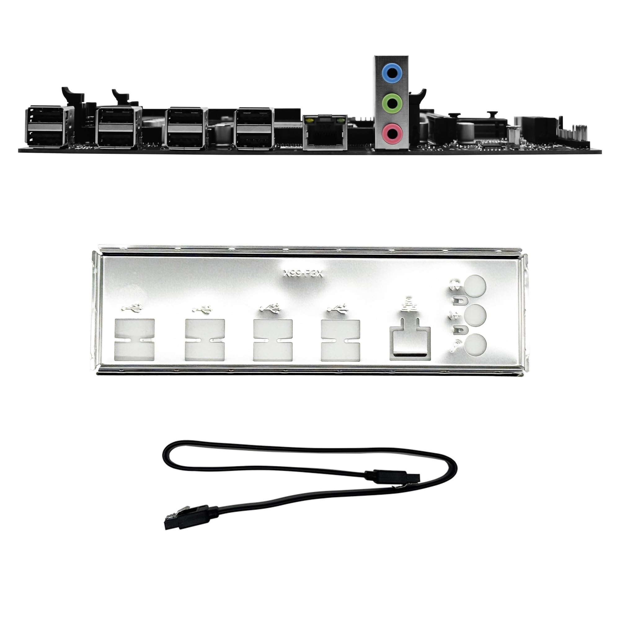 Kit de Placa Base X79 con CPU LGA2011 E5 2630 V2 DDR3, 1 Memoria RAM ECC de 16 GB, Compatible con Ranura M.2 NVME(Motherboards)