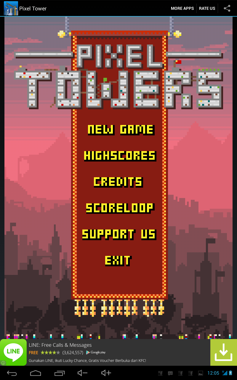 Construction City Pixel Tower - App on Amazon Appstore