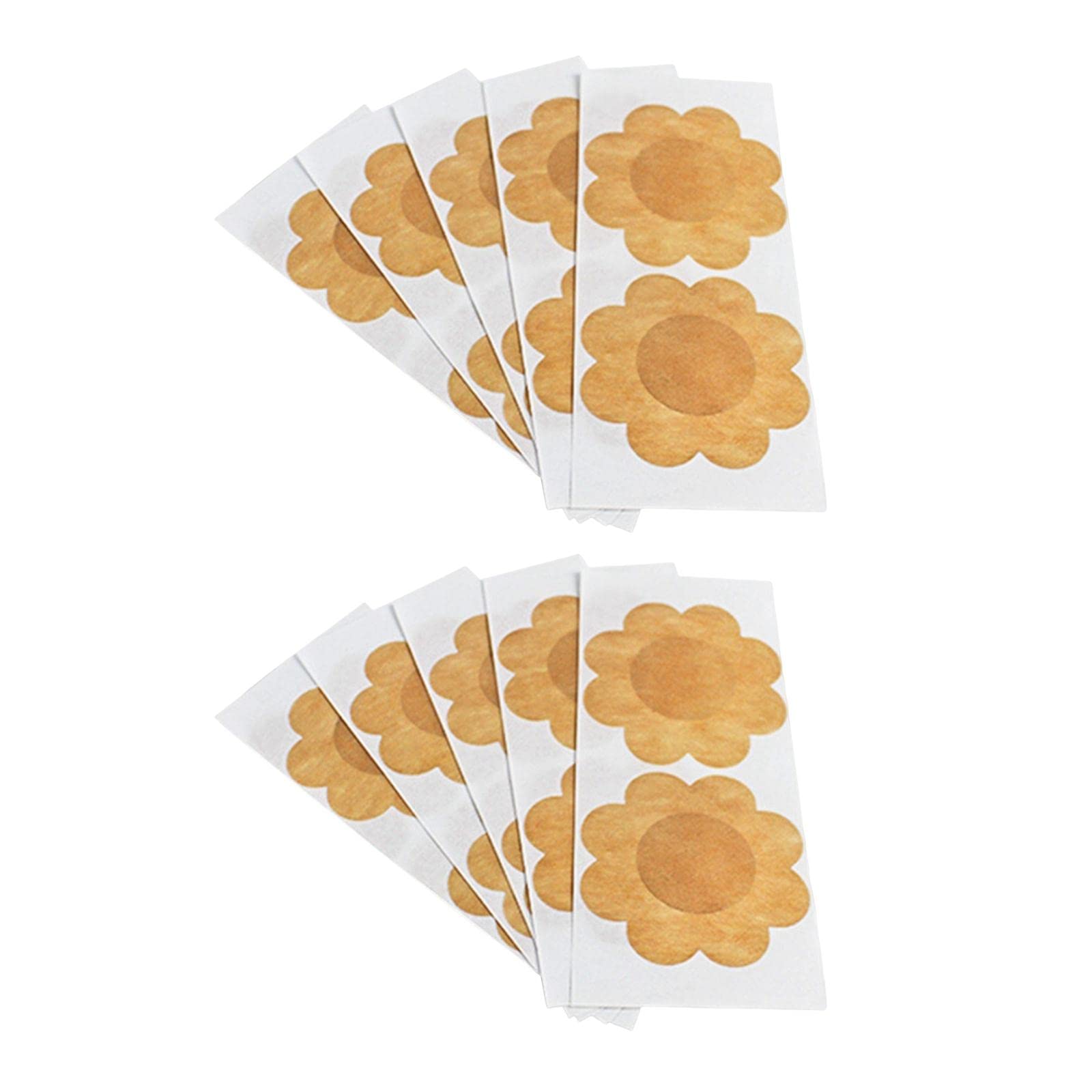 nivaa 10 Pieces Nipples Cover Breast Pasties Disposable Pad for Anniversary Khaki-picture-45
